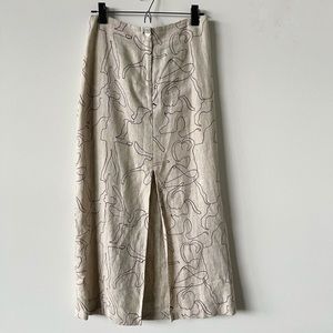 ❌SOLD❌ [Paloma Wool] Linen Abstract Skirt